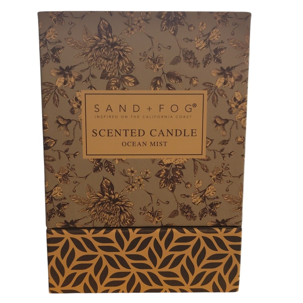 Sand Fog Ocean Mist Scented Candle Glass‎ Jar 8 oz Inspired California Coast